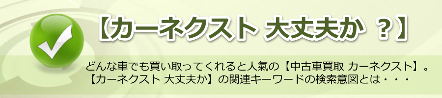 【カーネクスト 大丈夫か　？】